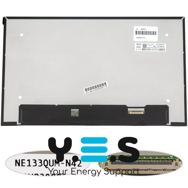 Матриця 13.3" NE133QUM-N42 4K IPS eDP 40pin LED Slim матова, розʼєм праворуч внизу