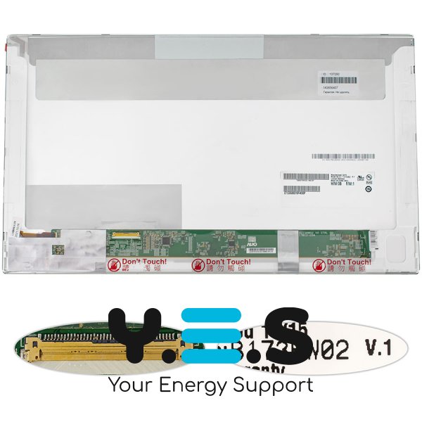 Уцінка! Матриця 17.3" B173HW02 V.1 FHD 1920×1080, 40pin, LED, глянець, роз’єм зліва знизу (renew)