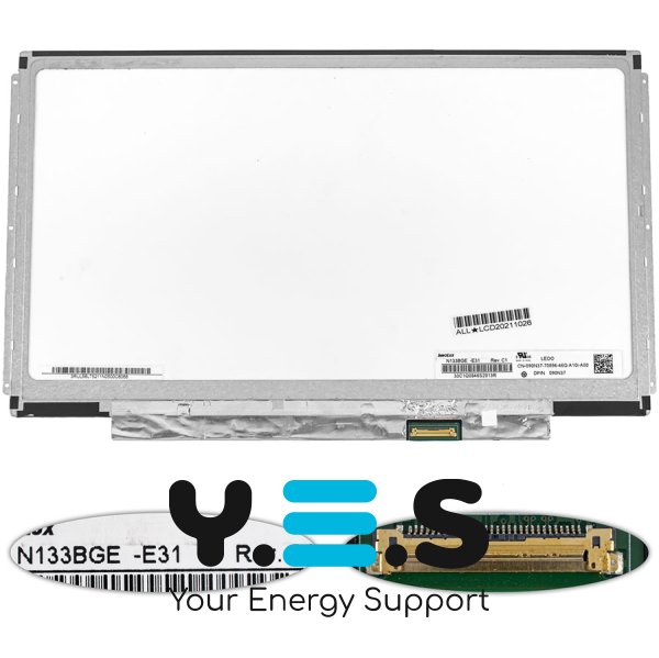 Уцінка! Матриця 13.3" N133BGE-E31 1366x768 eDP 30pin LED Slim матова, роз'єм справа внизу