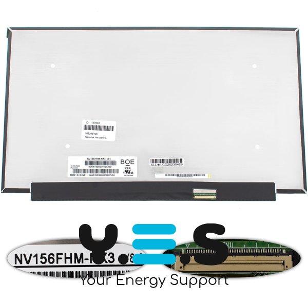 Матриця NV156FHM-NX3 15.6" IPS FHD 144Гц 40pin eDP матова Slim LED, розʼєм справа внизу