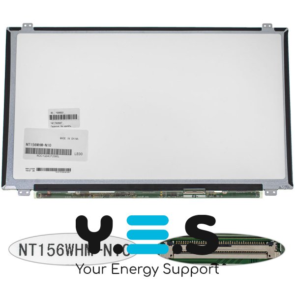 Уцінка! Матриця 15.6" NT156WHM-N10 1366x768, 40pin, LED, Slim, глянець, роз’єм справа знизу (renew)