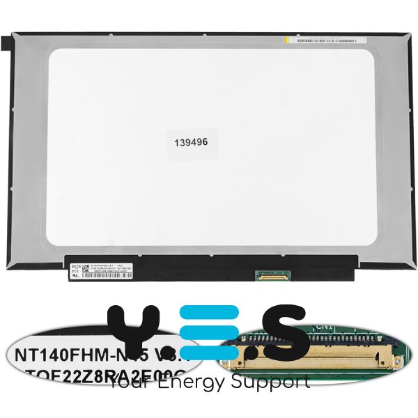 Уцінка: матриця 14" NT140FHM-N45 FHD 1920×1080 eDP 30pin LED Slim матова, роз’єм справа знизу
