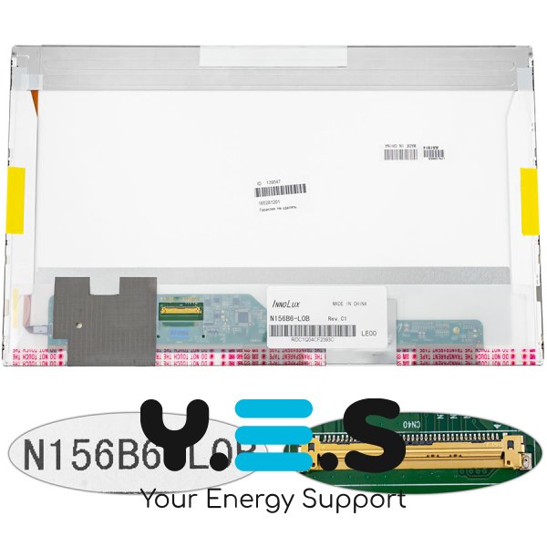 Матриця 15.6" N156B6-L0B 1366×768 40pin LED глянець, роз’єм зліва знизу (renew)