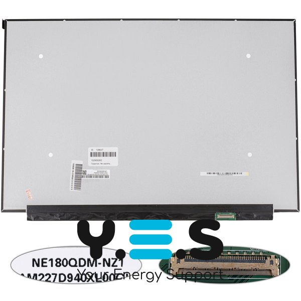 Матриця IPS 18" NE180QDM-NZ1 2560×1600, eDP 40pin, 165Гц, LED, slim, матова, роз'єм справа внизу