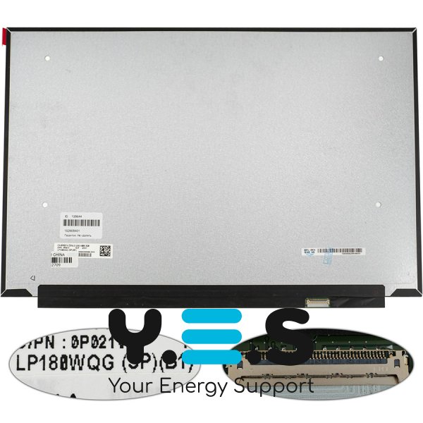 Матриця 18" LP180WQG-SPB1 IPS 1920×1200 165Гц eDP 40pin LED Slim матова (розʼєм справа)