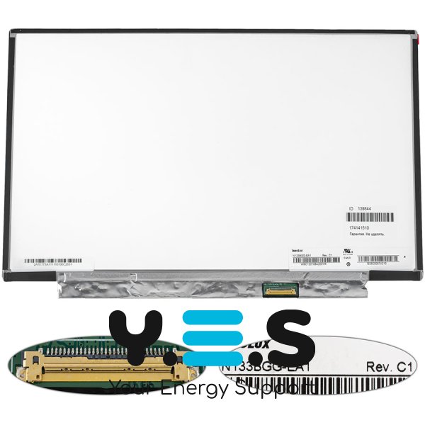 Матриця 13.3" N133BGG-EA1 1366×768 eDP 30pin LED Slim матова, роз'єм справа знизу для ноутбука