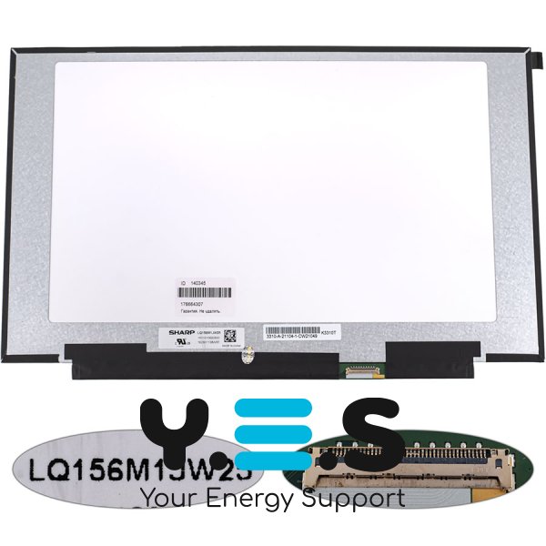 Матриця 15.6" LQ156M1JW25 FHD IPS 300Hz eDP 40pin LED Slim матова, розʼєм справа внизу