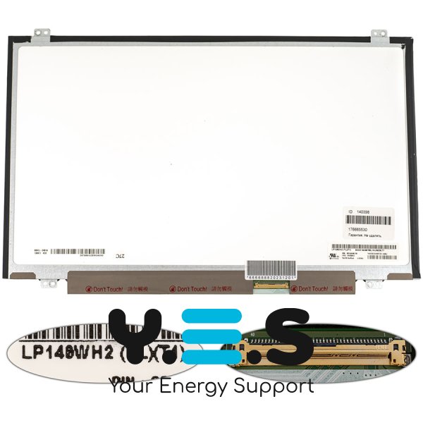 Матриця 14" LP140WH2-TLT1 1366×768 40pin LED Slim глянець, роз’єм справа знизу (Renew)