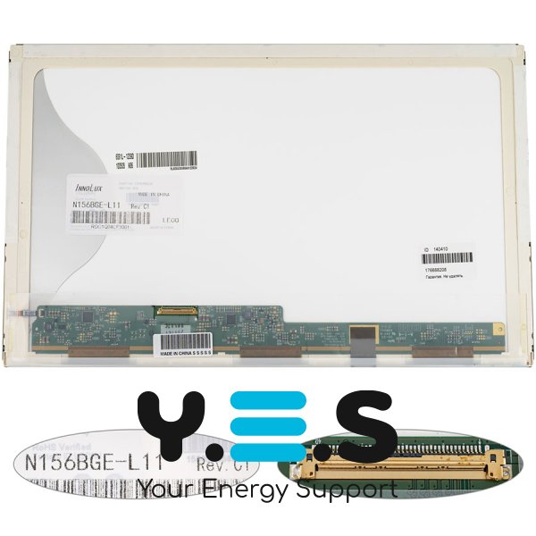 Матриця 15.6" N156BGE-L11 1366×768 40pin LED матова, роз’єм зліва знизу (renew)