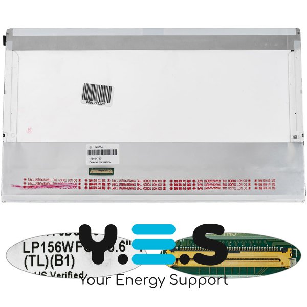 Матриця 15.6" LP156WFC-TLB1 FHD 1920×1080, 40pin, LED, матова, роз’єм зліва знизу (renew)