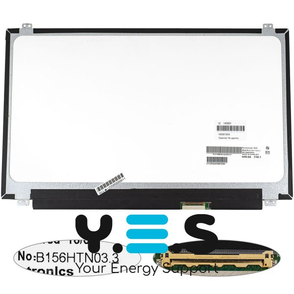 Уцінка! Матриця 15.6" B156HTN03.3 FHD 1920×1080, 40pin, LED, slim, матова, роз’єм справа знизу