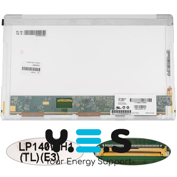 Матриця 14" LP140WH1-TLE3 1366×768 40pin LED глянцева, роз’єм зліва внизу (renew)