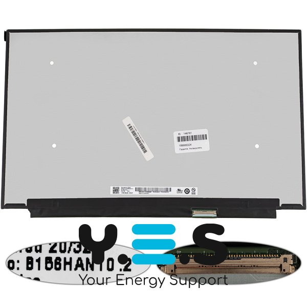 Матриця 15.6" B156HAN10.2 IPS FHD 240Гц eDP 40pin LED Slim матова, роз’єм справа знизу