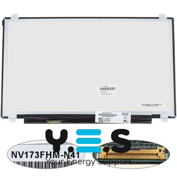 Уцінка: матриця 17.3" NV173FHM-N41 IPS FHD 1920×1080 eDP 30pin 300кд/м² 72% Slim матова