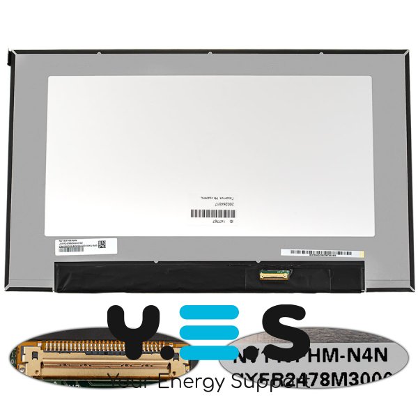 Матриця 14" NV140FHM-N4N FHD 1920×1080 eDP 30pin LED Slim матова, розʼєм справа знизу, 4.2мм