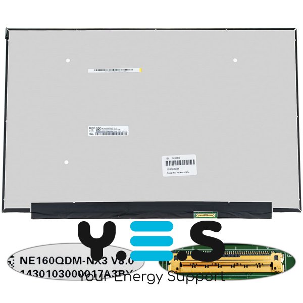Матриця 16.0" NE160QDM-NX3 IPS 2560×1600 120Hz eDP 40pin LED Slim матова, роз’єм справа знизу