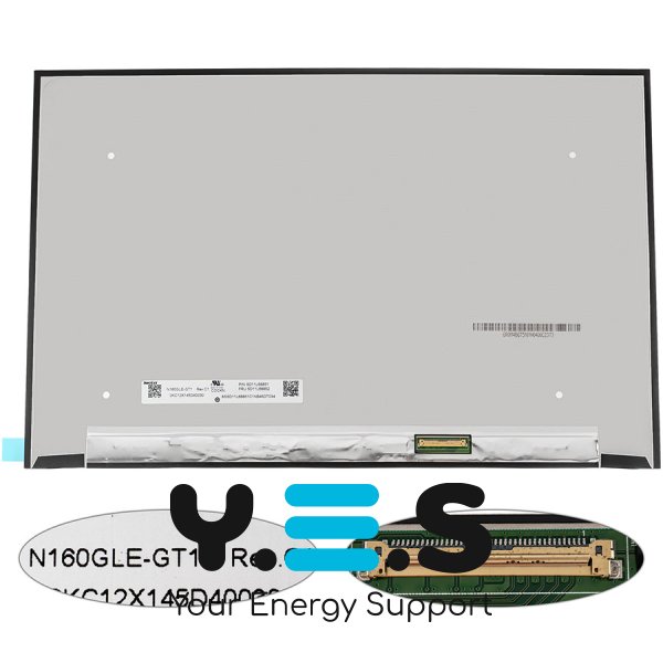 Матриця 16" N160GLE-GT1 IPS 2560×1600 165Hz eDP 40pin LED Slim матова, роз’єм справа знизу