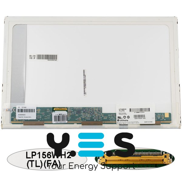 Матриця 15.6" LP156WH2-TLFA 1366×768 40pin LED матова, розʼєм зліва знизу (renew)