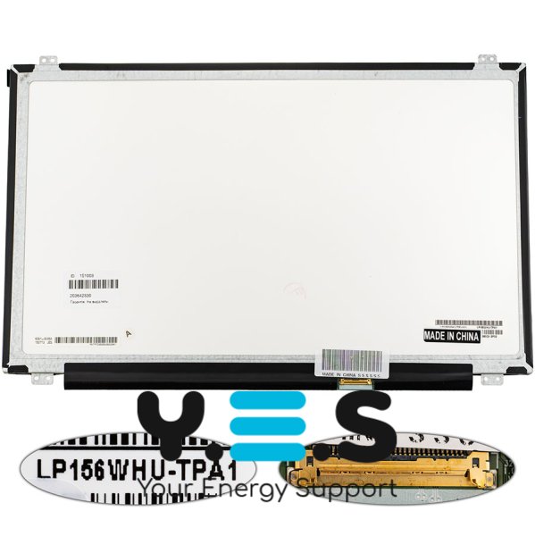 Матриця 15.6" LP156WHU-TPA1 1366×768 eDP 30pin LED Slim матова, конектор справа знизу (renew)
