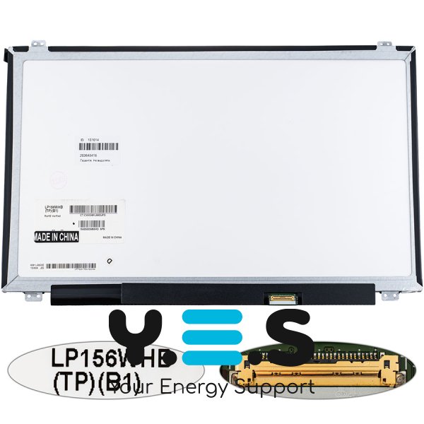 Матриця LP156WHB-TPB1 15.6" 1366×768 eDP 30pin LED Slim матова, роз’єм праворуч (renew)