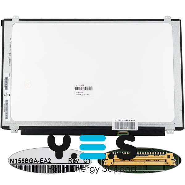 Матриця 15.6" N156BGE-EA2 1366×768 eDP 30pin LED Slim матова, розʼєм справа знизу (renew)