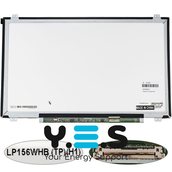 Матриця LP156WHB-TPH1 15.6" 1366×768 eDP 30pin LED Slim глянець, роз’єм справа знизу (renew)