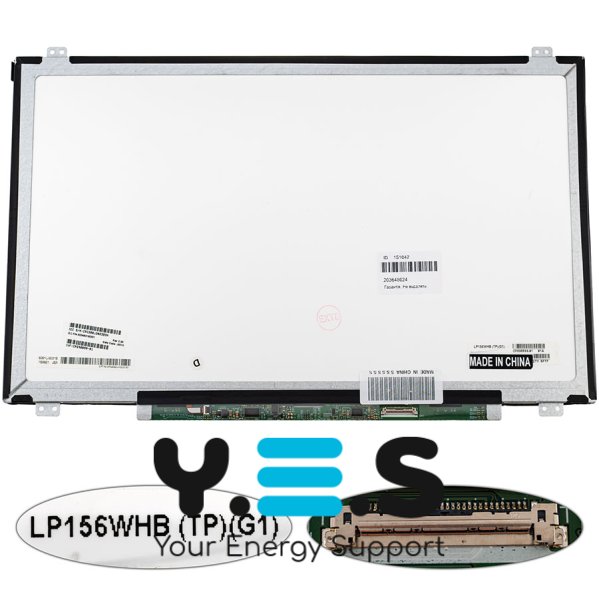 Матриця LP156WHB-TPG1 15.6" 1366×768 eDP 30pin LED Slim матова, розʼєм справа (renew)