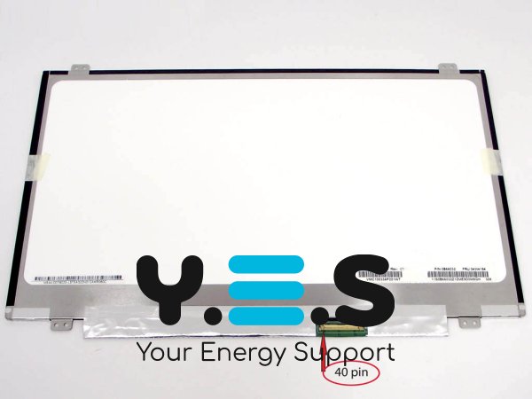 Матриця 14" Slim 1366×768, 40pin, вушка верх/низ, Innolux N140BGE-L43, глянцева