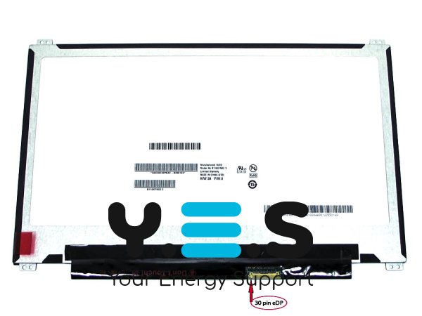 Матриця AUO 11.6" Slim eDP 1366×768 30pin матова, кріплення верх/низ, ASUS X205T X205TA