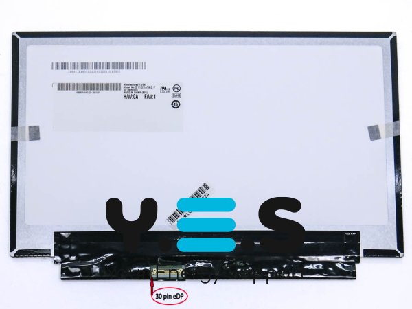 Матриця AUO B116XAN02.2 11.6" Slim eDP 1366×768 30pin глянцева, без кріплень
