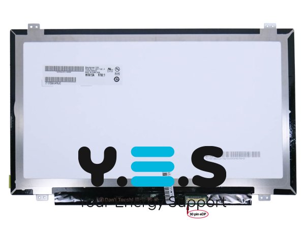 Матриця 14.0" Slim eDP 320мм FHD 1920×1080 30pin, кріплення верх/низ AUO B140HTN01.E, матова