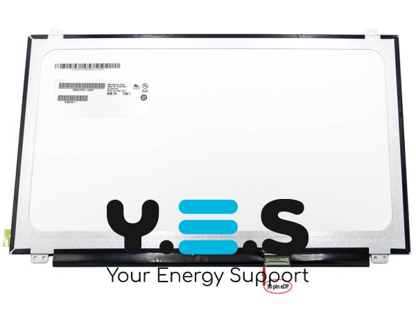Матриця AUO B156XTN07.1 15.6" Slim eDP 1366×768 30pin вушка верх/низ матова