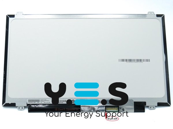 Матриця 14.0" Slim eDP 30pin IPS FHD 1920×1080 матова, вушка верх/низ, AUO B140HAN01.1/B140HAN02.1