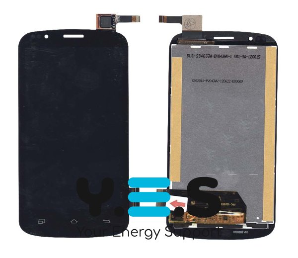 Тачскрін-матриця (модуль) для DNS S4504, чорна