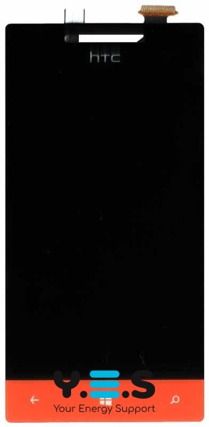 Тачскрін із матрицею (модуль) для HTC Windows Phone 8S (A620e), чорний/червоний