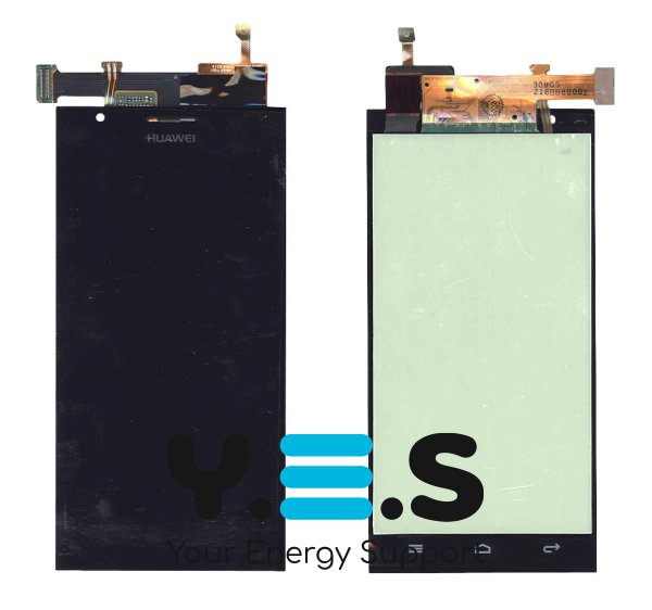 Дисплей з тачскріном (модуль) для Huawei Ascend P2, чорний