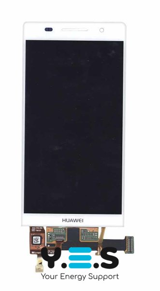 Дисплейний модуль з тачскріном для Huawei Ascend P6, білий