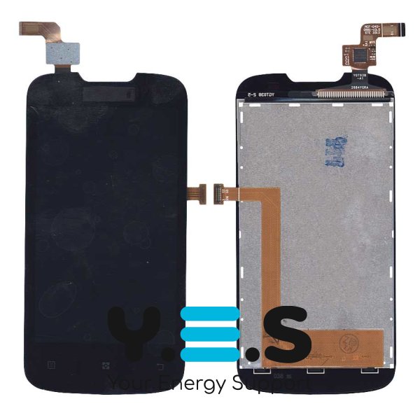 Екранний модуль з сенсором (дисплей+тачскрін) для Lenovo IdeaPhone A690, чорний