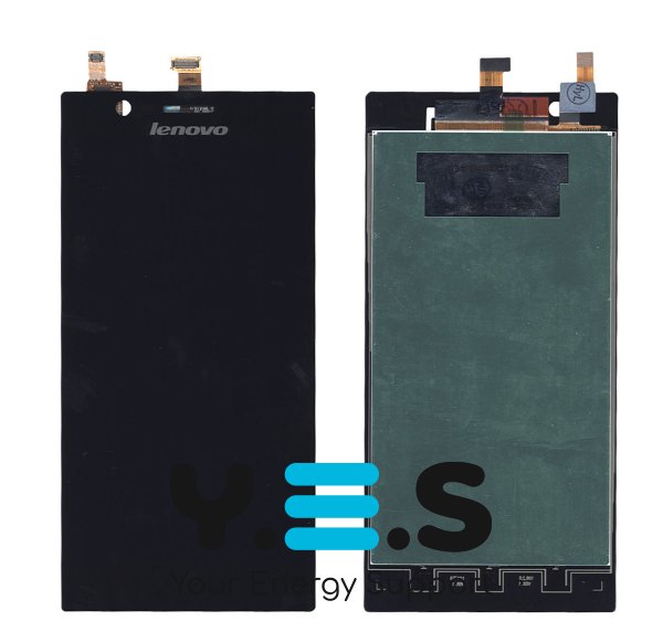 Дисплей з тачскріном (модуль) для Lenovo K900, чорний