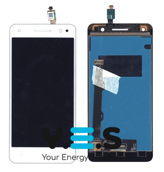 Дисплей (модуль) із сенсором для Lenovo Vibe S1 Lite, білий