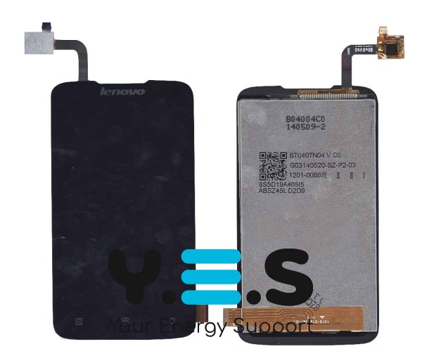 Дисплейний модуль (екран+тачскрін) для Lenovo A316i, чорний