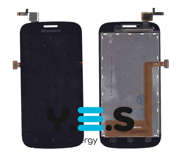 Дисплейний модуль із сенсором (тачскрін) для Lenovo A760, чорний
