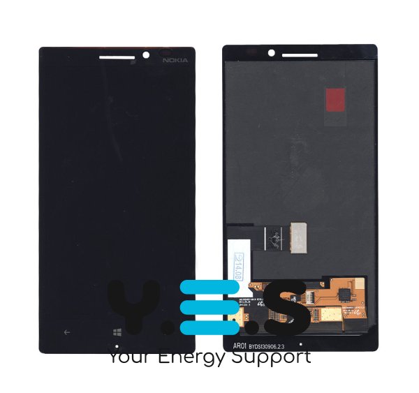 Дисплейний модуль з тачскріном для Nokia Lumia 930, чорний