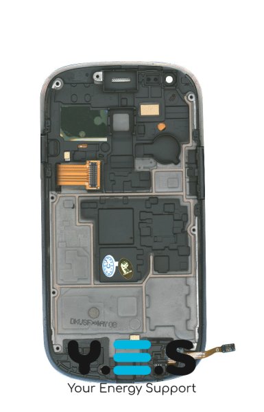 Дисплейний модуль з тачскріном і рамкою для Samsung Galaxy S3 mini GT-I8190, чорний