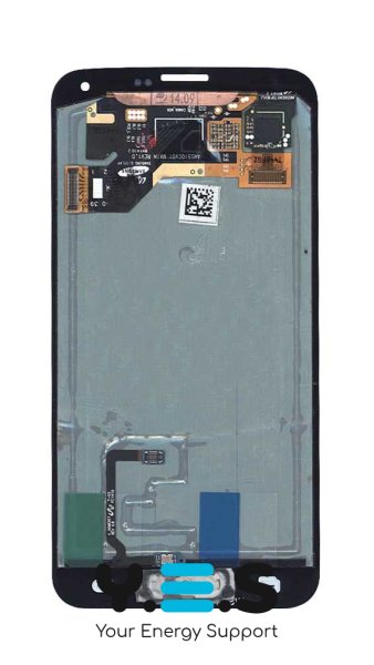 Дисплей з тачскріном для Samsung Galaxy S5 SM-G900H, чорний, з кнопкою Home