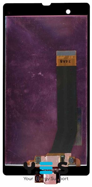 Дисплей з тачскріном для Sony Xperia Z C6602, чорний