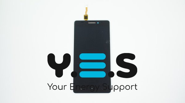 Дисплей Lenovo A7000 чорний з тачскріном, без рамки, 1280×720