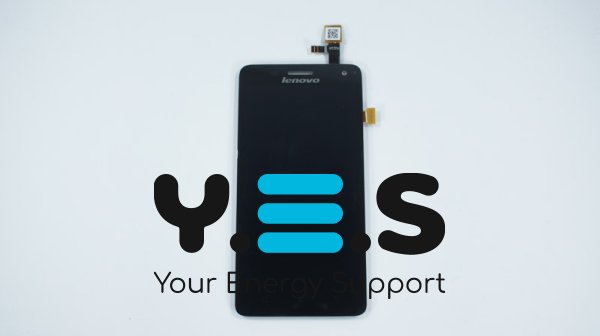 Дисплей Lenovo S660 чорний у зборі з тачскріном (без рамки)