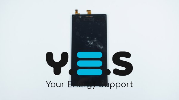 Дисплей Lenovo K900 чорний у зборі з тачскріном, без рамки