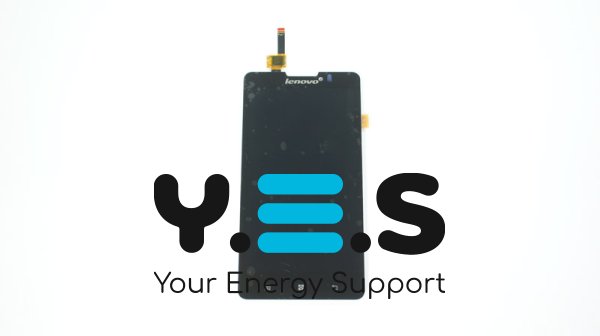 Дисплей Lenovo P780 Deep Black з тачскріном у зборі, без рамки